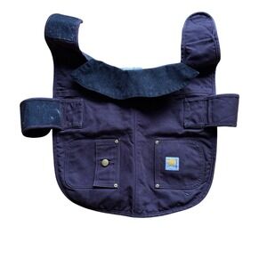Carhartt‎ Insulated Dog Jacket Coat Purple Canvas Adjustable Hook and Loop Pet M